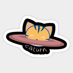 Caturn Sticker